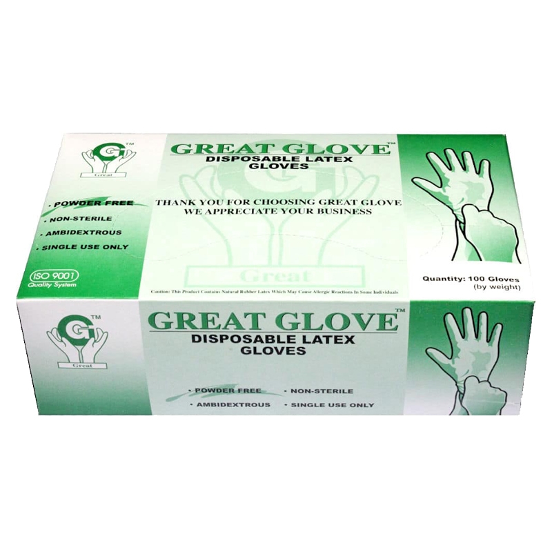 Great Glove Latex – Lateksa cimdi bez pūdera (L izmērs)