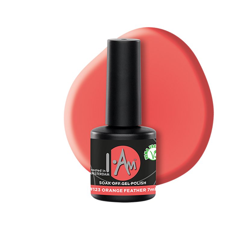 I.Am gēla nagu laka #123 Orange Feather